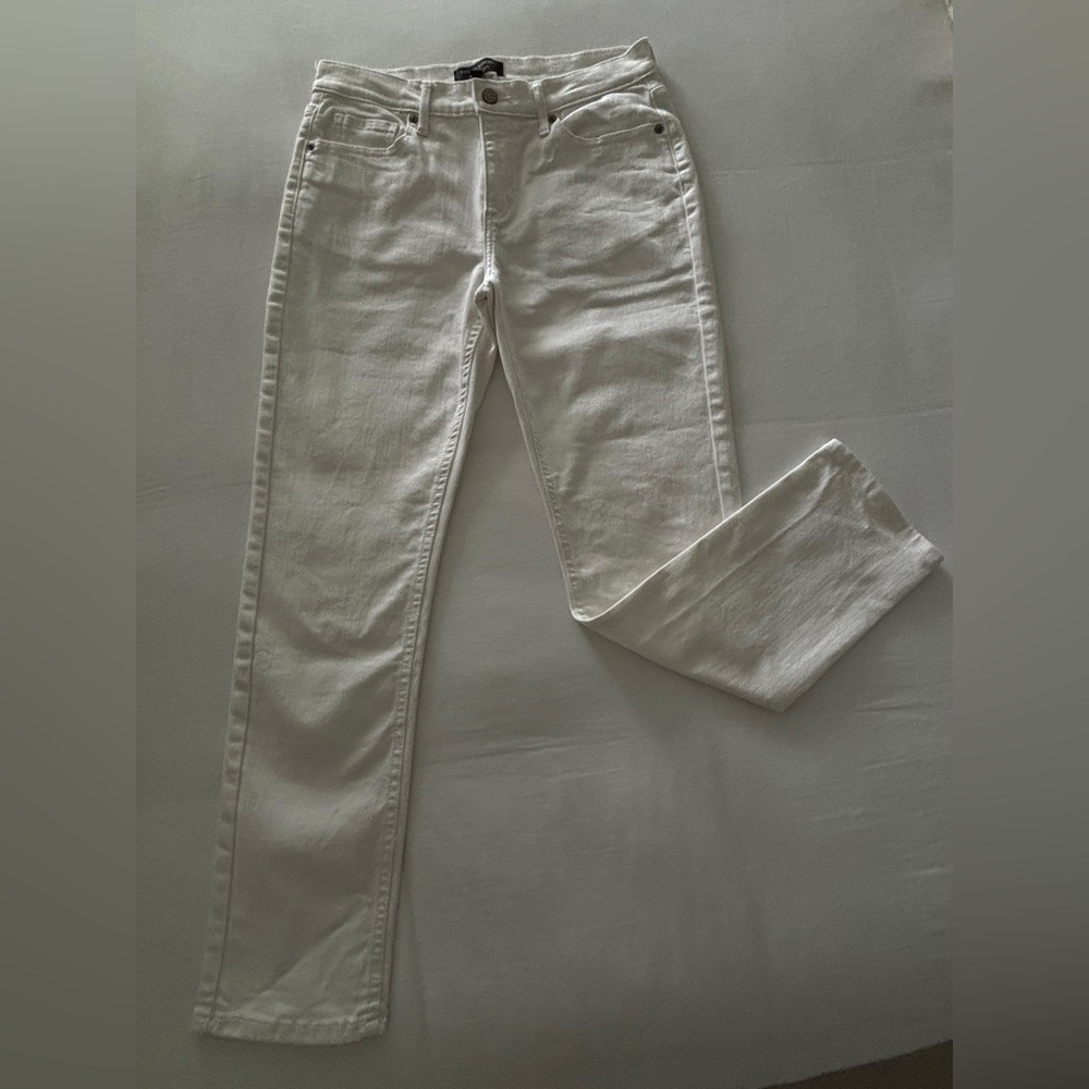 Banana Republic White Girlfriend Jeans